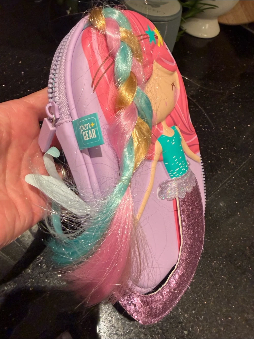 Pen + Gear Mermaid Girl's Pencil School Supply Storage Case